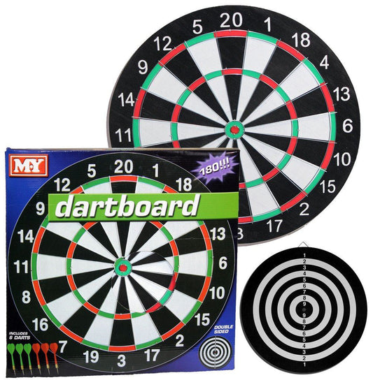 17" M.Y DART BOARD WITH 6 DARTS