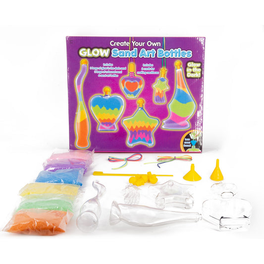 Kreative Kids Children?ÇÖs Glow in the Dark Bottle Sand Art Make Your Own Craft Activity Kit