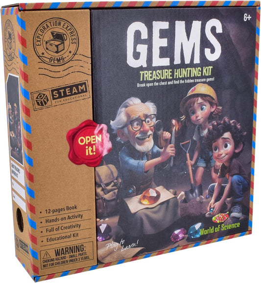 GEMS TREASURE HUNTING KIT IN COLOUR BOX