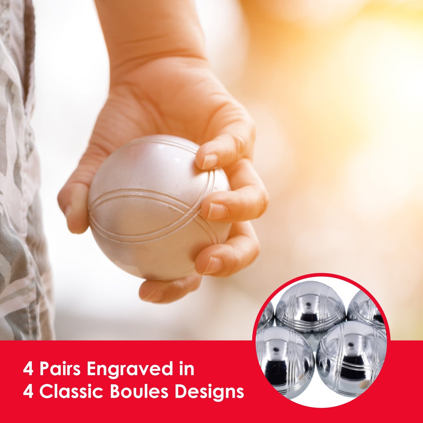 KandyToys 8 Piece Boules Set