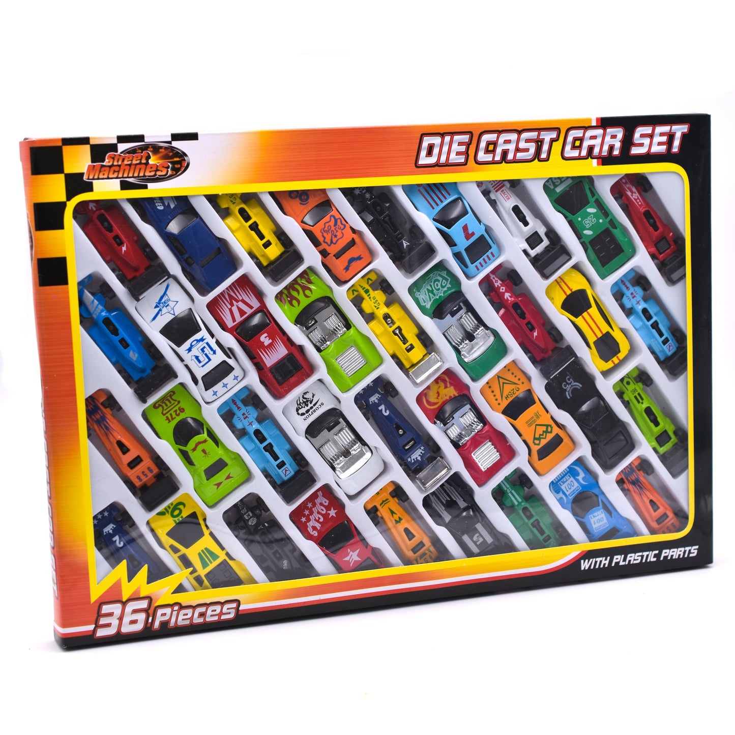 Die Cast Metal Toy Cars 36 Piece Set