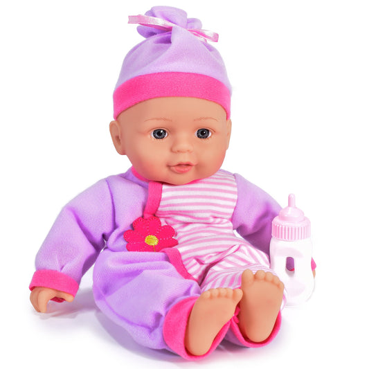 Soft Vinyl Baby Doll with Bottle