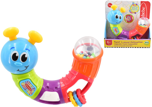 KandyToys Twist 'n Sound Caterpillar Baby Sensory Toy