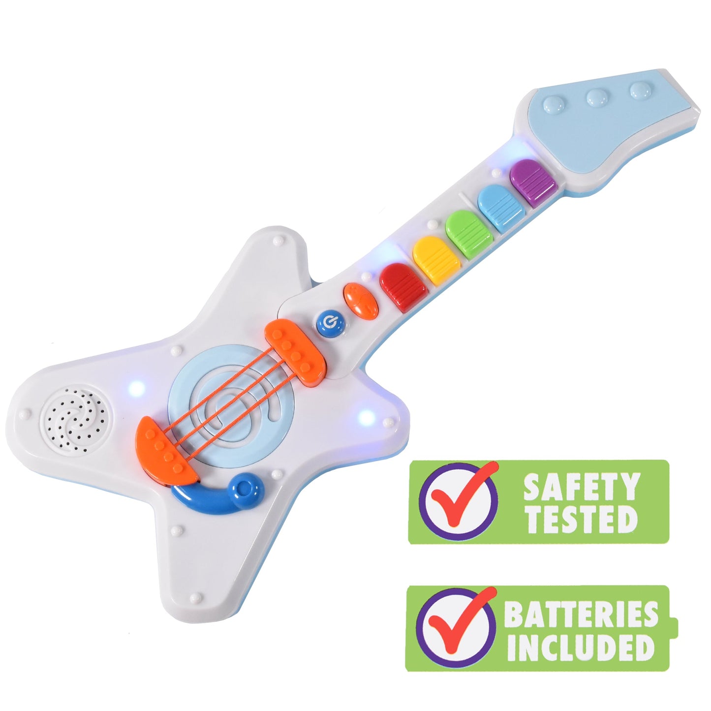 KandyToys Rock N Roll Light Up & Sounds Guitar Kids Toy | Toddler Toys