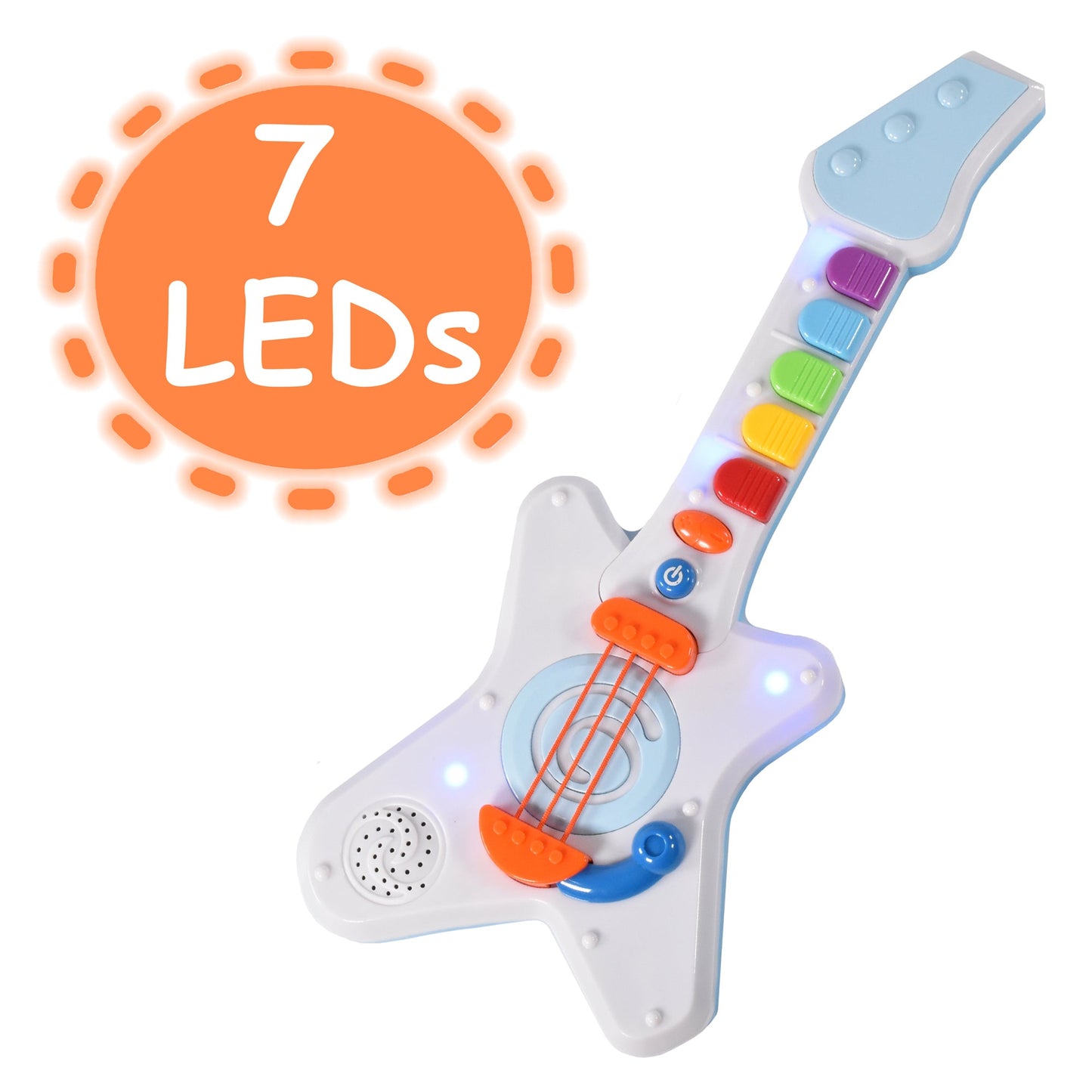 KandyToys Rock N Roll Light Up & Sounds Guitar Kids Toy | Toddler Toys