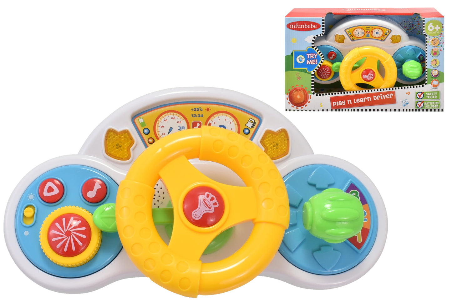 KandyToys Interactive Baby Toy Steering Wheel