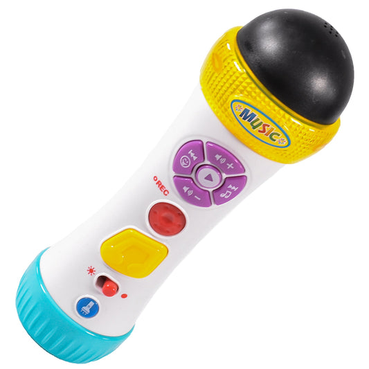 Infunbebe Kids Musical Microphone with Recording Playback and Sound Effects | Toddler Toys