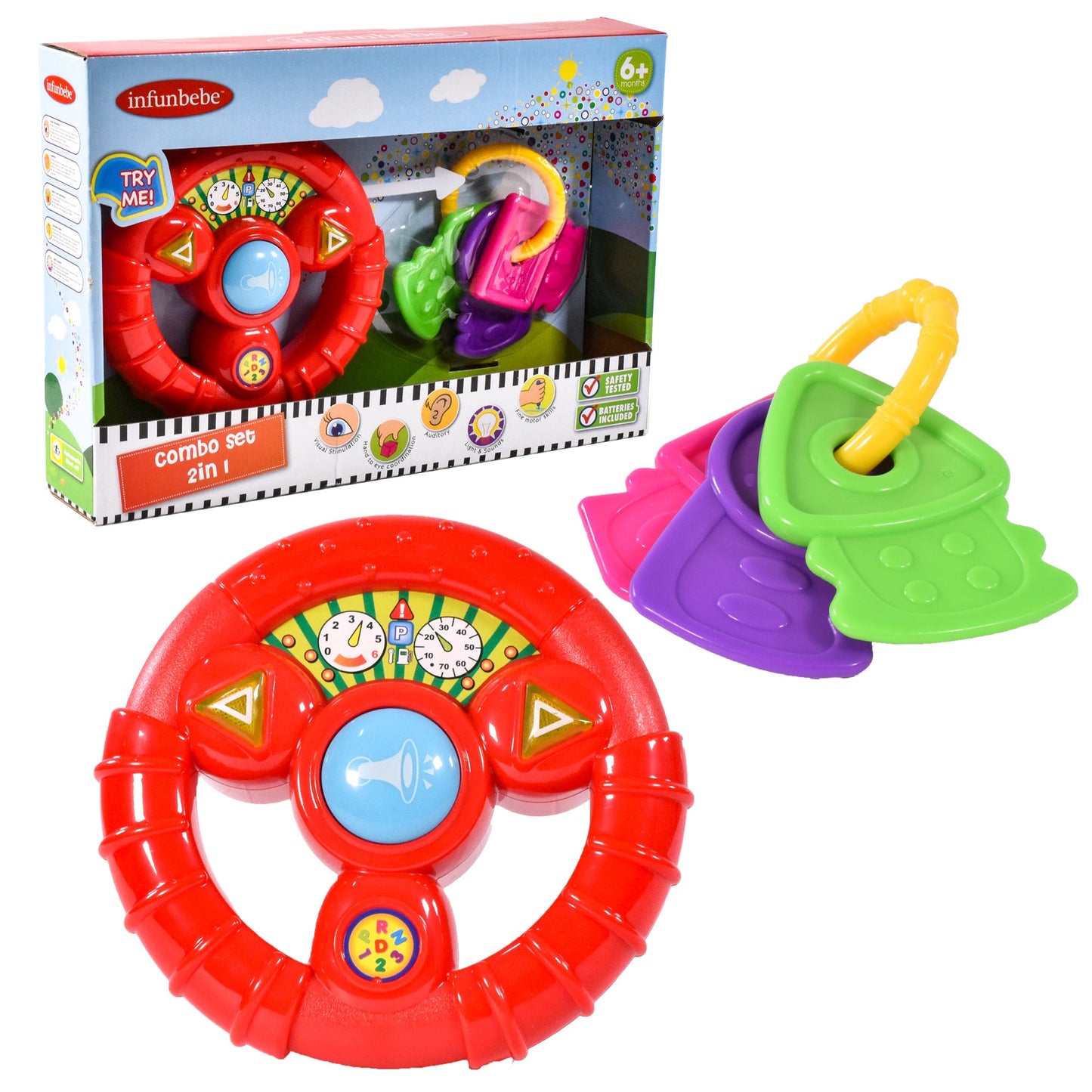 KandyToys Baby Steering Wheel and Keys