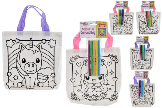 Kreative Kids Colour Your Own Canvas Bag