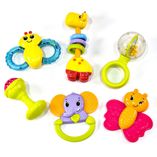 KandyToys 6 Pack Teething Toys and Rattles