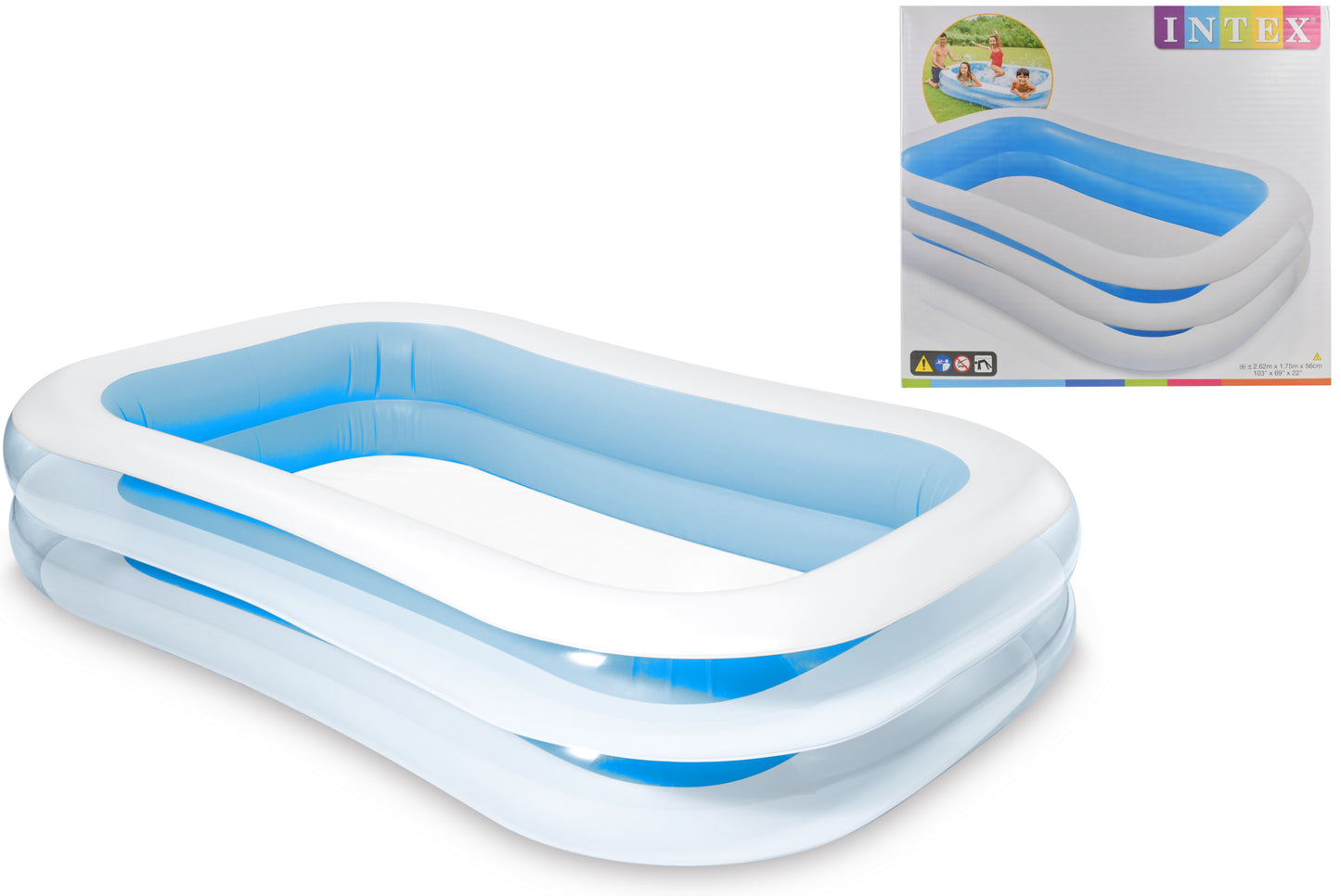 2 ring family pool 103 x 69 x 22