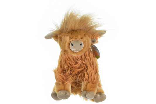 Highland Cow Plush with Sound 10"