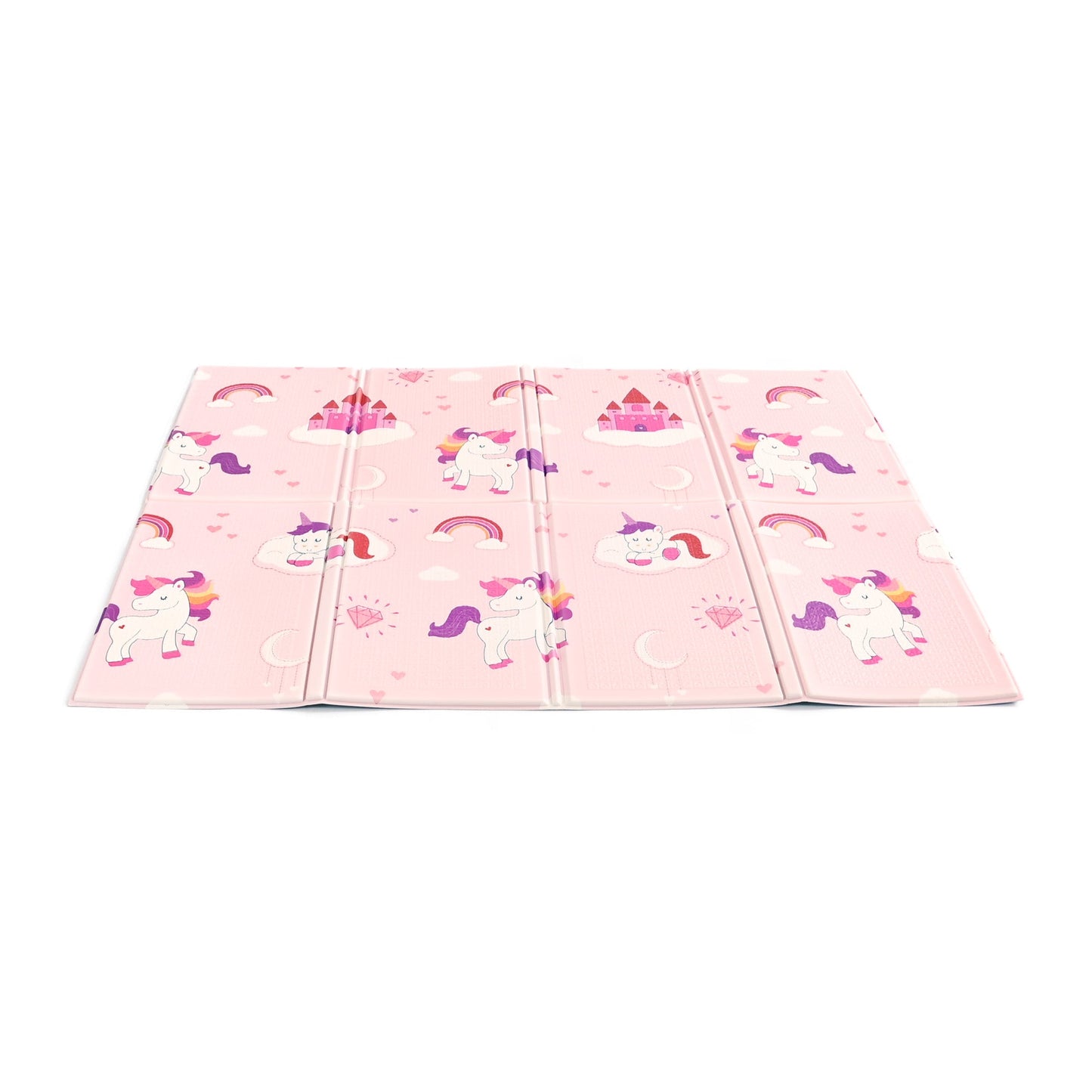 Unicorn Print Folding Play Mat  - 1.20 x 0.9m