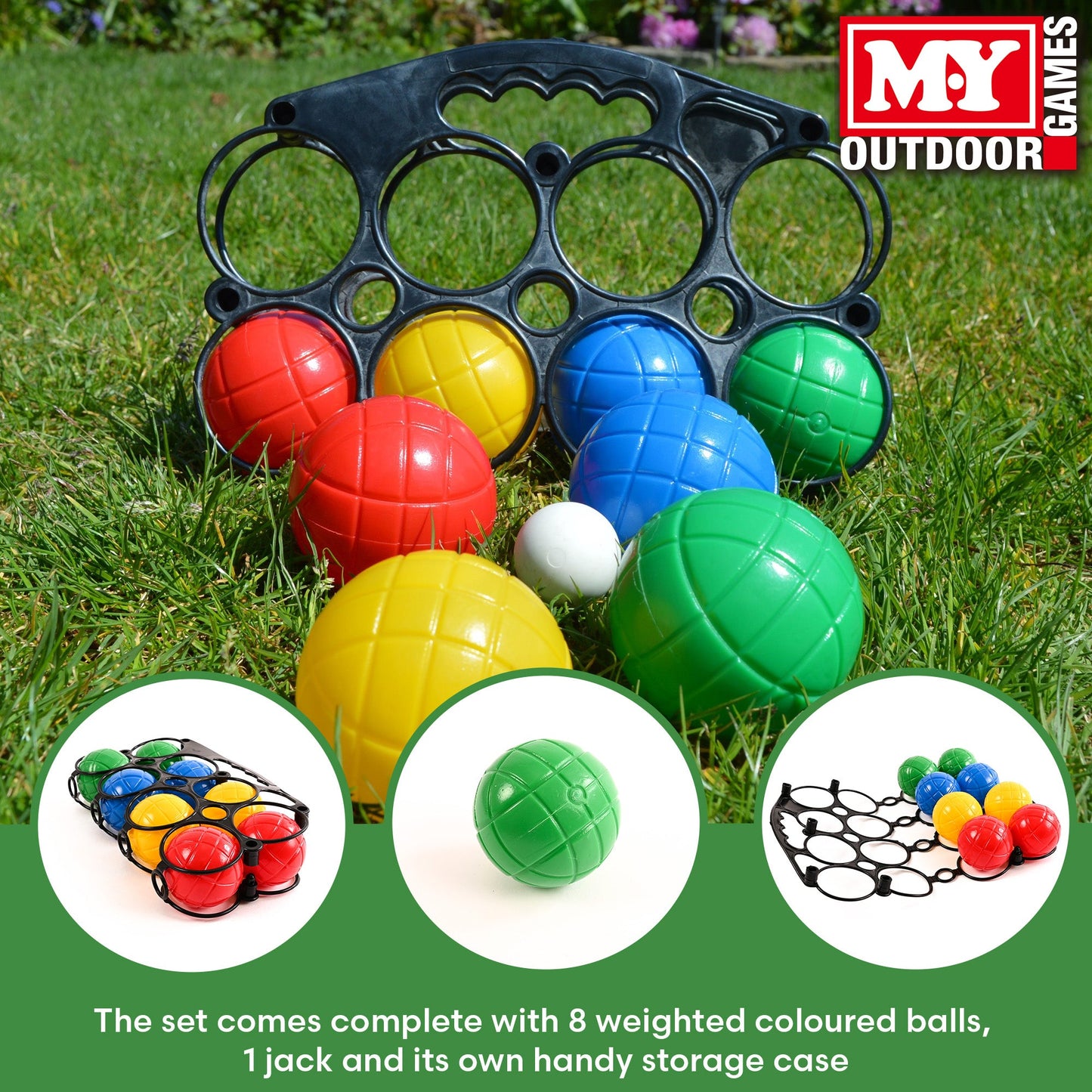 KandyToys 8 Piece Boules Set